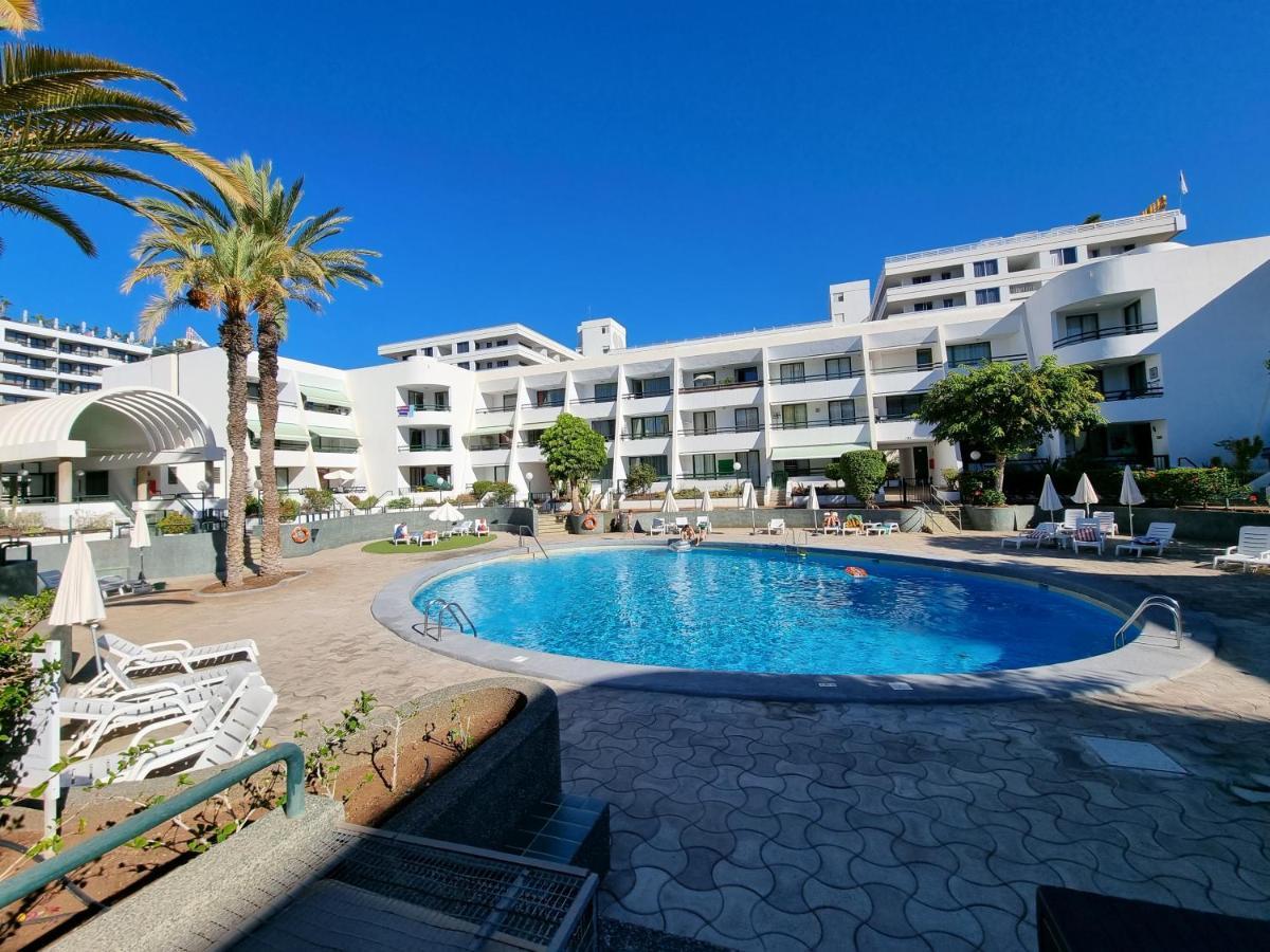 Apartment Casa Palmera Only 150 Meters To The Beach, Heated Pool, Wifi, Sat-Tv, Balcony With Poolview Arona  Dış mekan fotoğraf