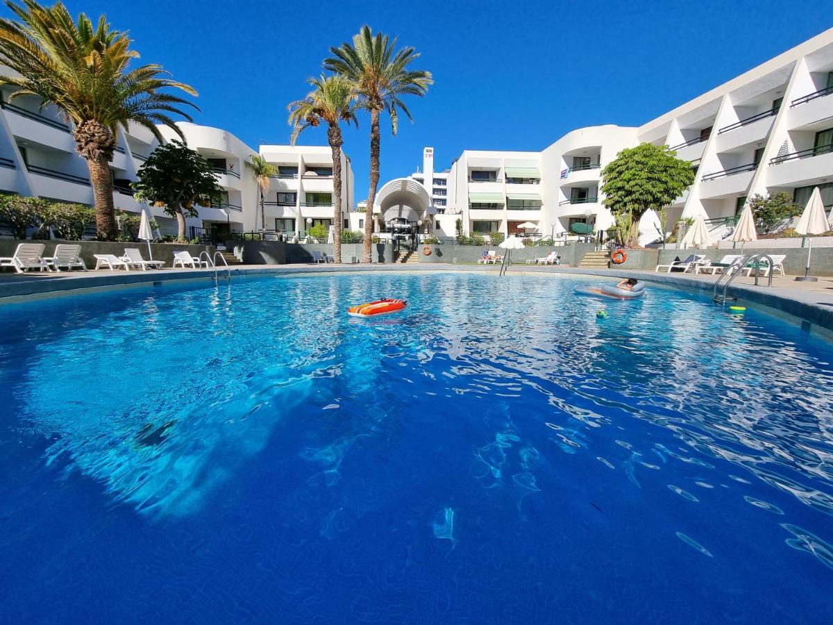Apartment Casa Palmera Only 150 Meters To The Beach, Heated Pool, Wifi, Sat-Tv, Balcony With Poolview Arona  Dış mekan fotoğraf